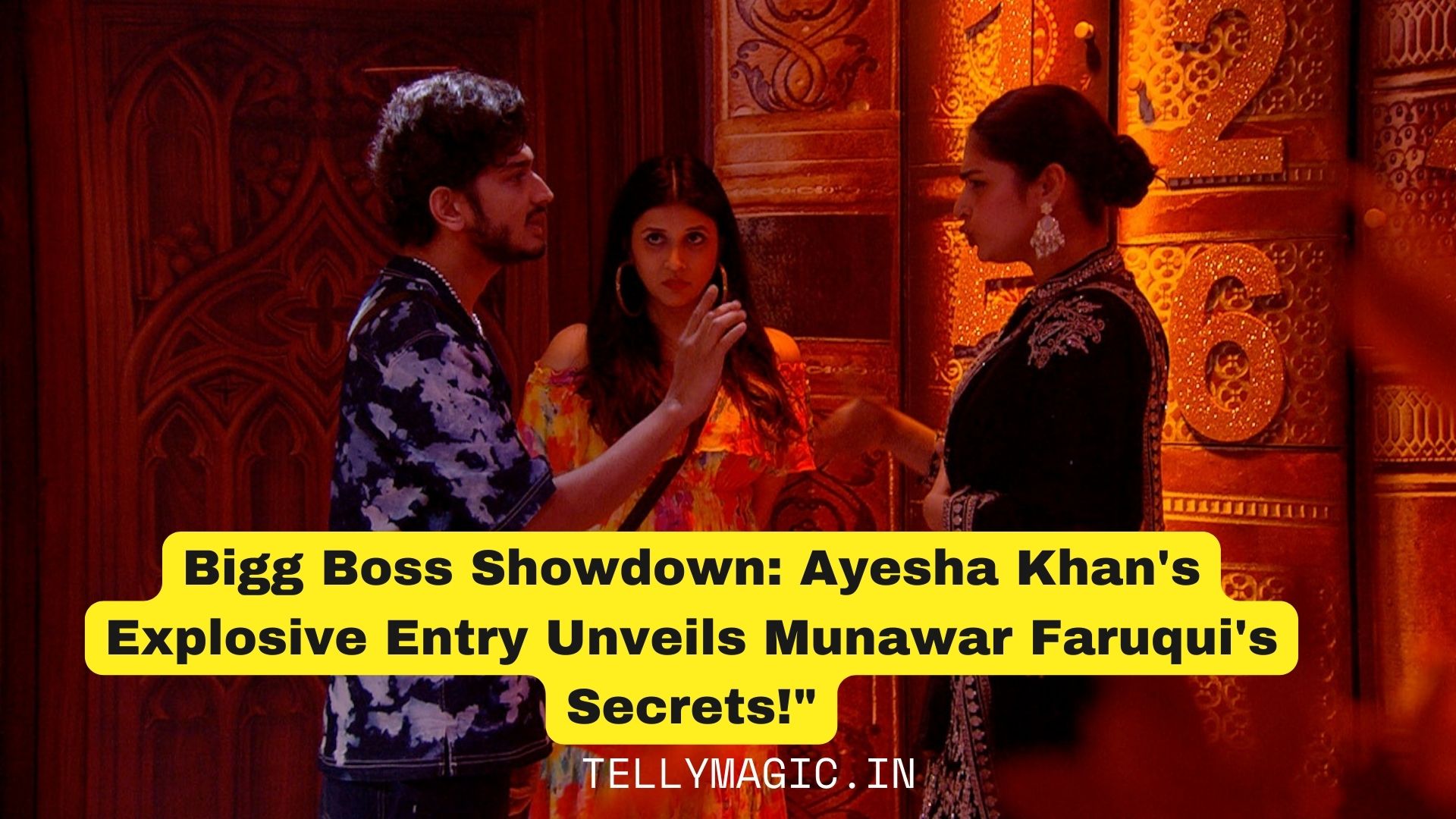 Bigg Boss Showdown: Ayesha Khan’s Explosive Entry Unveils Munawar Faruqui’s Secrets!”
