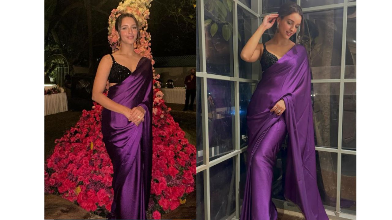 National crush Triptii Dimri stuns in a purple saree, earning praise as ‘bhabhi 2’ on the internet