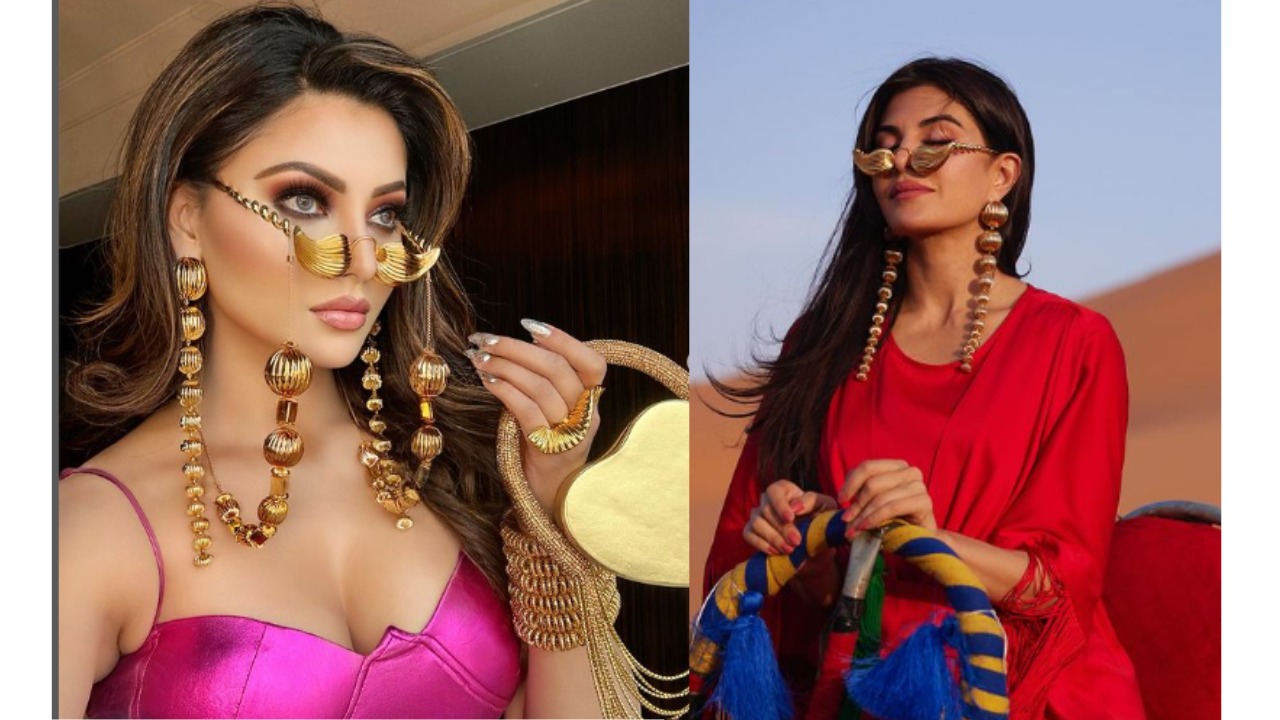 Jacqueline Fernandez Copies Jewelry Worn by Urvashi Rautela