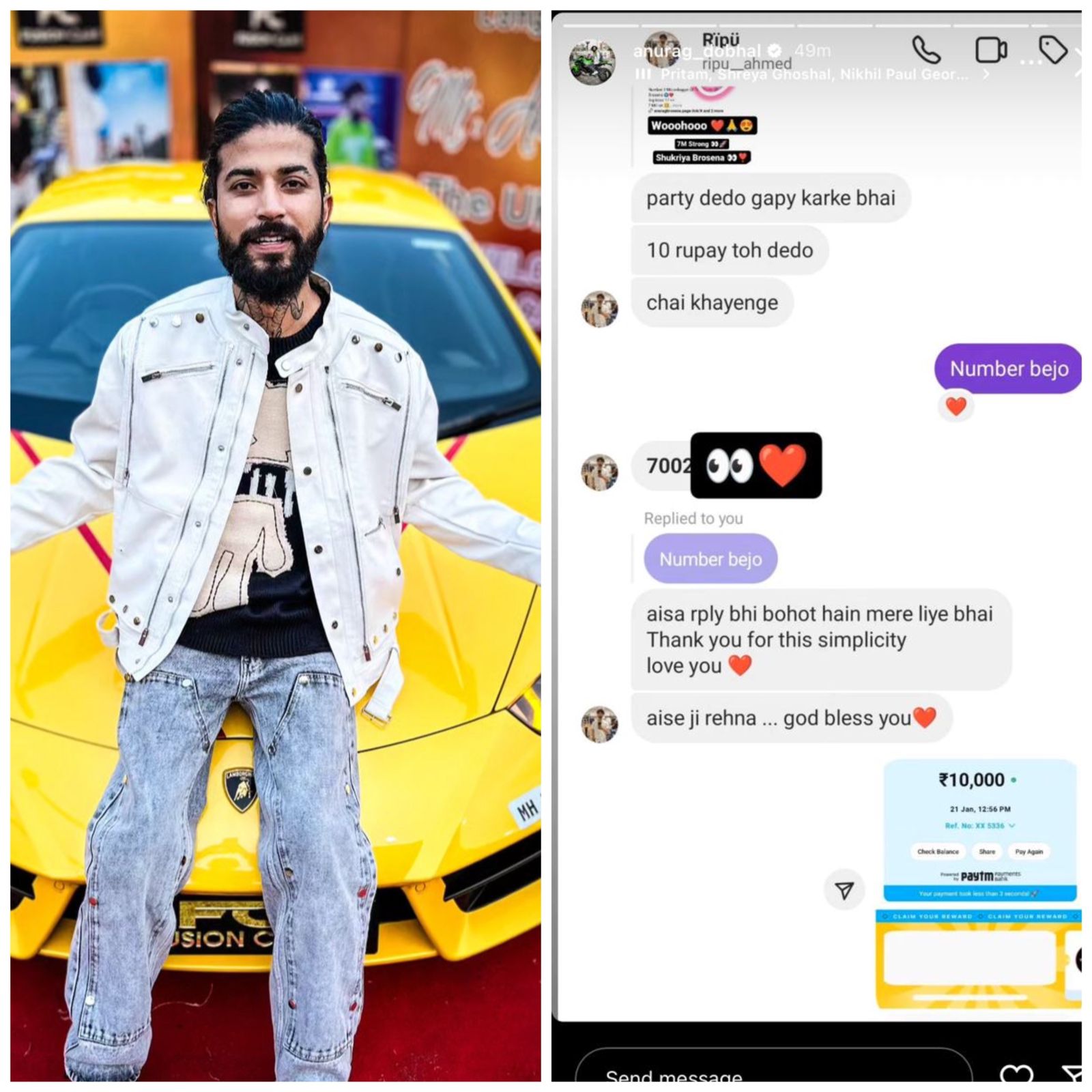 Anurag Dobhal Heartfelt Gesture: From 7M Followers to a ₹10,000 Surprise for a Dedicated Fan