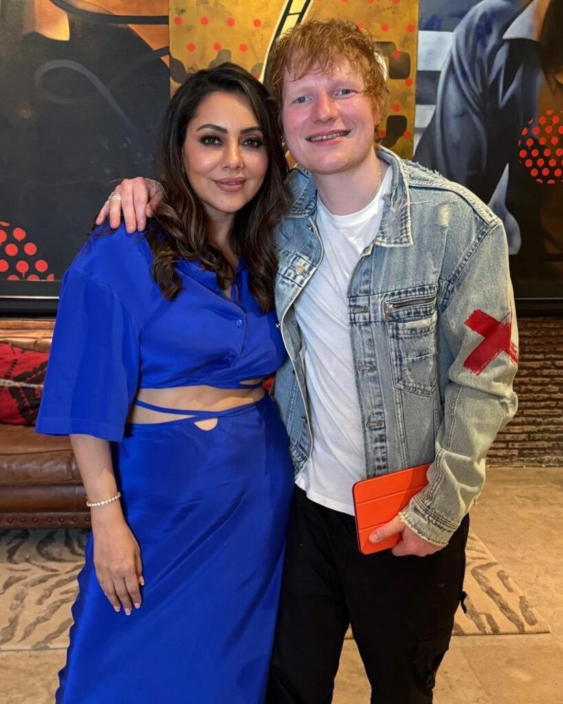 Ed Sheeran's vibrant evening at Mannat with Shah Rukh and Gauri Khan sparked excitement among fans
