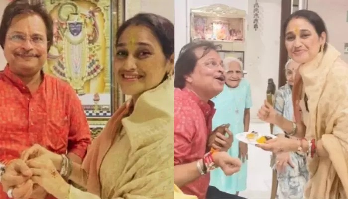 Taarak Mehta Disha Vakani Celebrates Raksha Bandhan With Producer Asit Modi